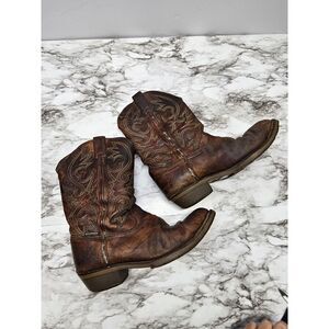 Double H Brown Leather Oil Resistant Western Work Boots Size 8.5D‎ (Heavy Wear)